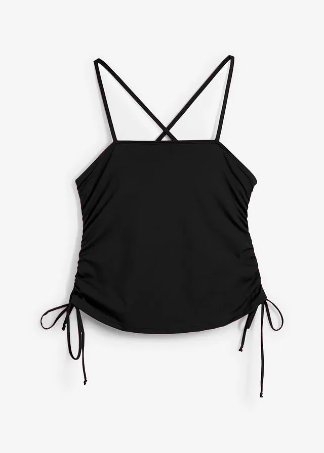 Sujetador de bikini bustier Negro