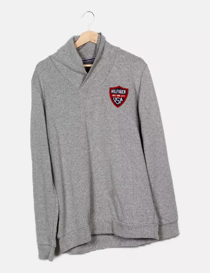 Tommy Hilfiger Jersey gris jaspeada