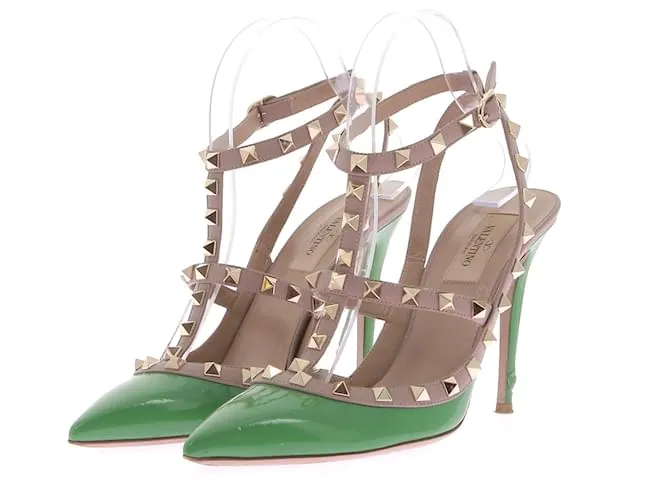 VALENTINO GARAVANI Tacones T.EU 39 Charol Verde 