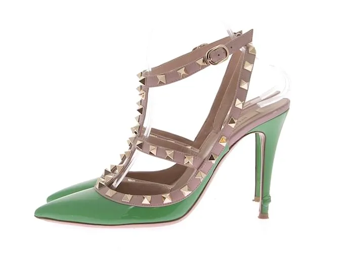 VALENTINO GARAVANI Tacones T.EU 39 Charol Verde 