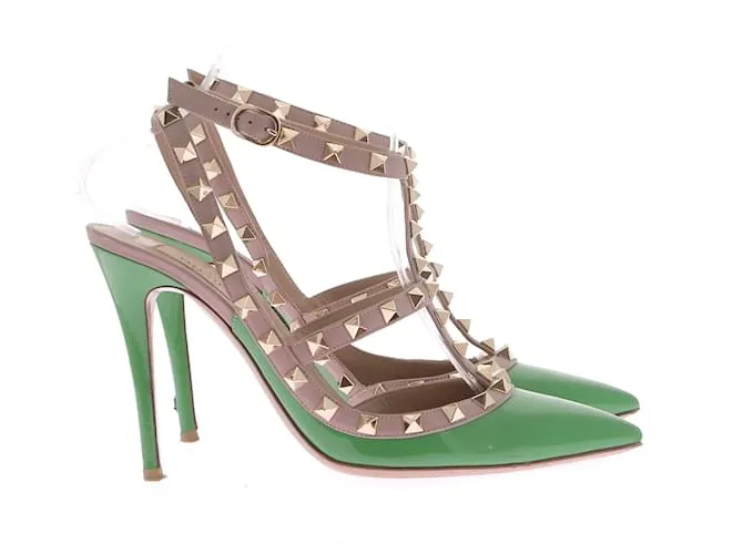 VALENTINO GARAVANI Tacones T.EU 39 Charol Verde 