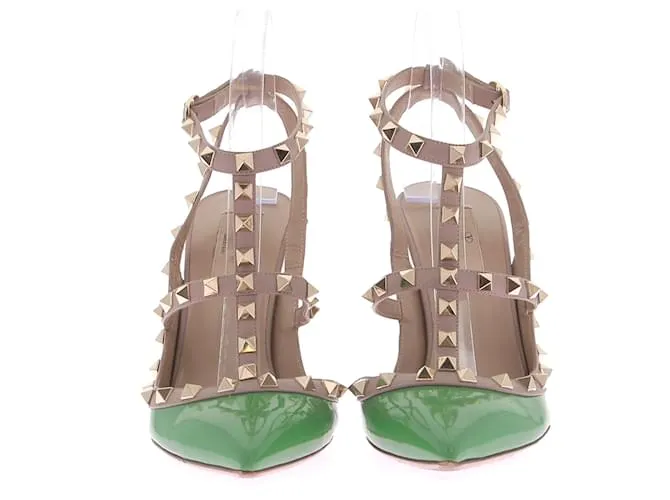 VALENTINO GARAVANI Tacones T.EU 39 Charol Verde 