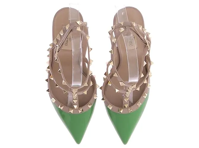 VALENTINO GARAVANI Tacones T.EU 39 Charol Verde 