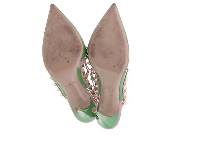 VALENTINO GARAVANI Tacones T.EU 39 Charol Verde 