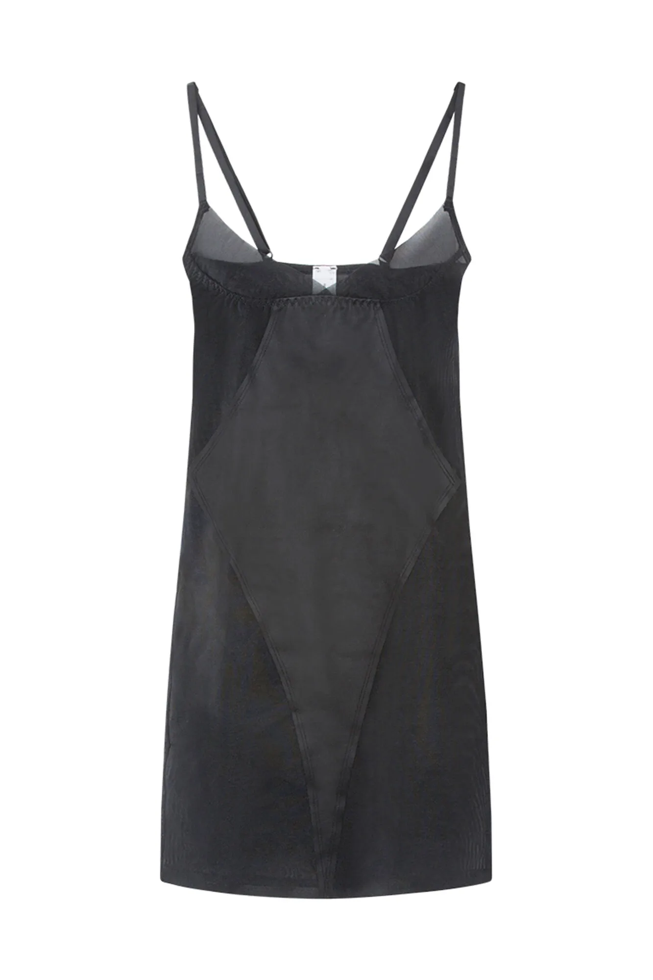 Vestido moldeador tul negro