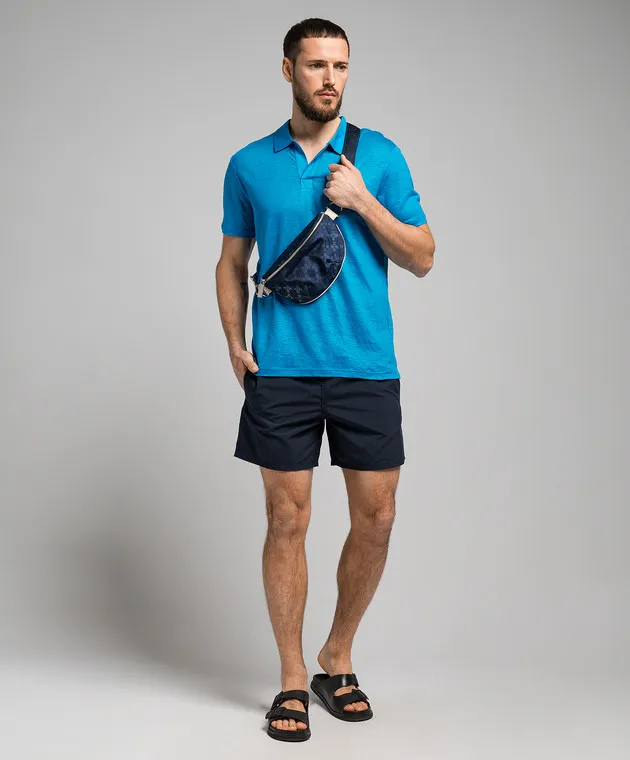 Vilebrequin Blue logo swim shorts