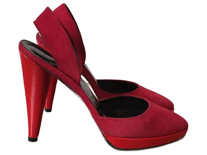 WALTER STEIGER Tacones T.UE 34 ante Roja 