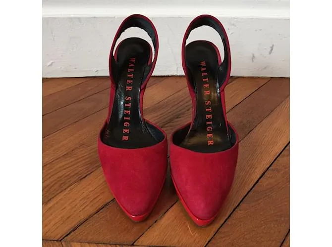 WALTER STEIGER Tacones T.UE 34 ante Roja 