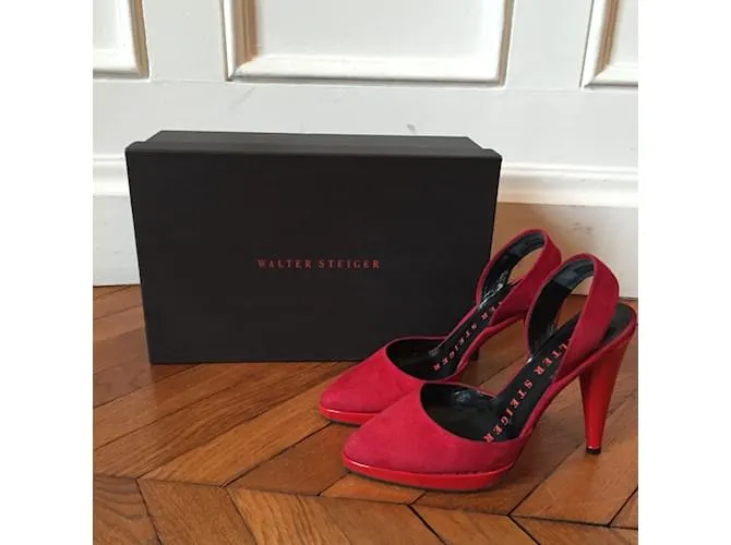 WALTER STEIGER Tacones T.UE 34 ante Roja 