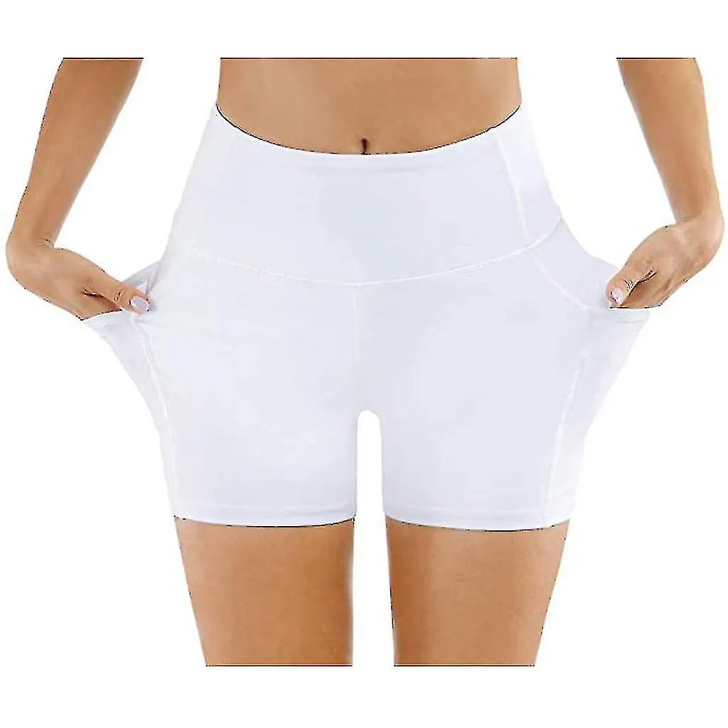 Women's Cycling Shorts Sports Shorts With Pockets Leggings Short High Waist Opaque Gym Shorts Push Up Hot Pants Summer For Y