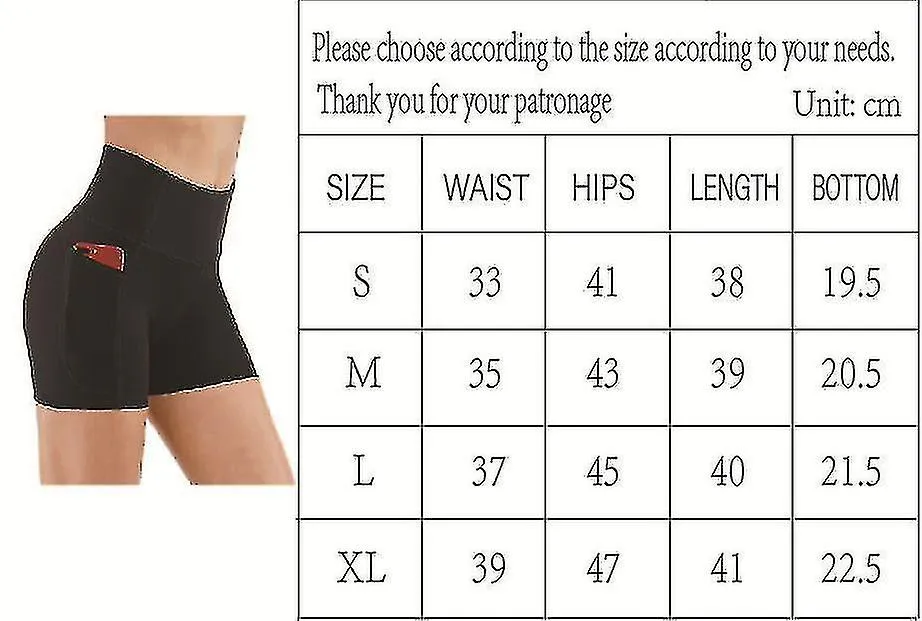 Women's Cycling Shorts Sports Shorts With Pockets Leggings Short High Waist Opaque Gym Shorts Push Up Hot Pants Summer For Y