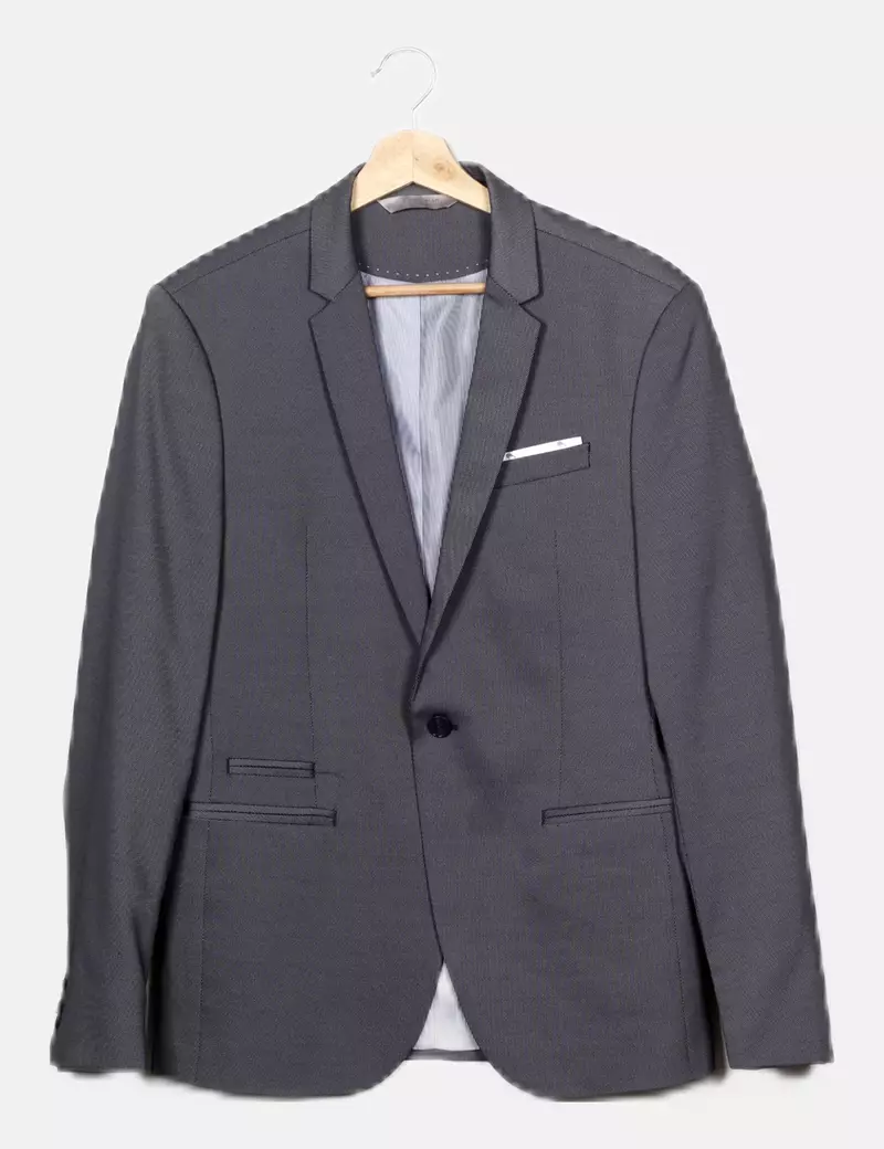 Zara Blazer gris básica