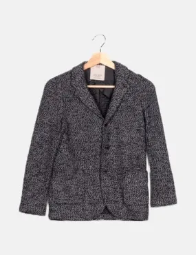 Zara Blazer negra jaspeada