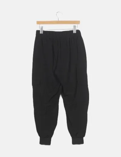 Zara Pantalón negro cargo