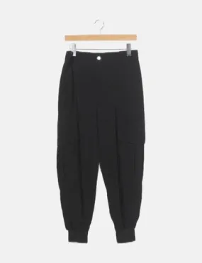 Zara Pantalón negro cargo